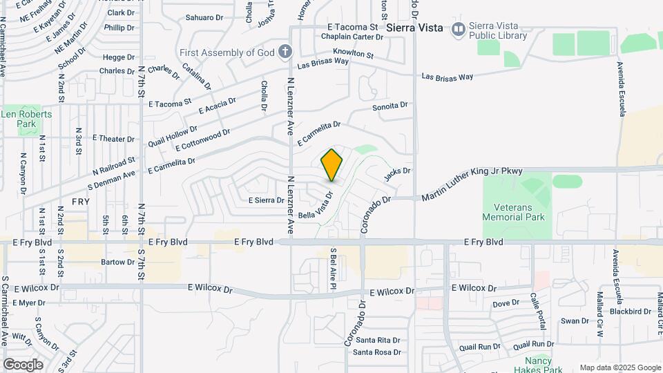 1665 Cushman Dr Map and Location Details