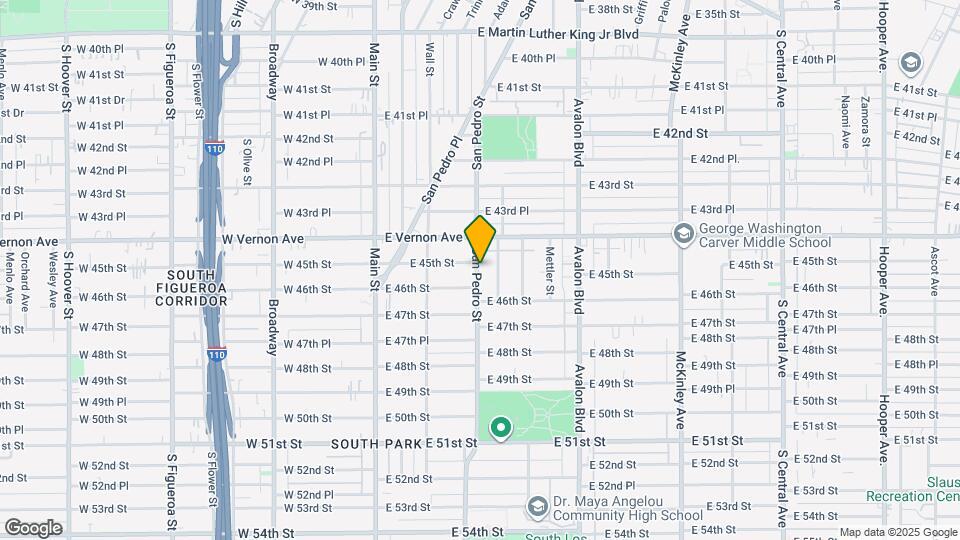 4444 S San Pedro St Map and Location Details