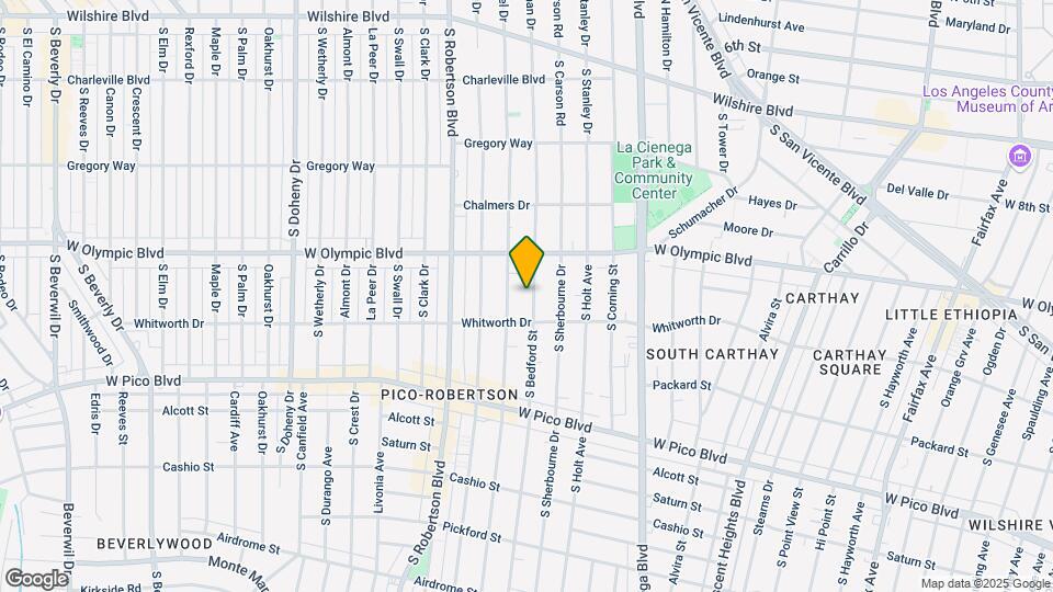 1045 S Bedford St Map and Location Details