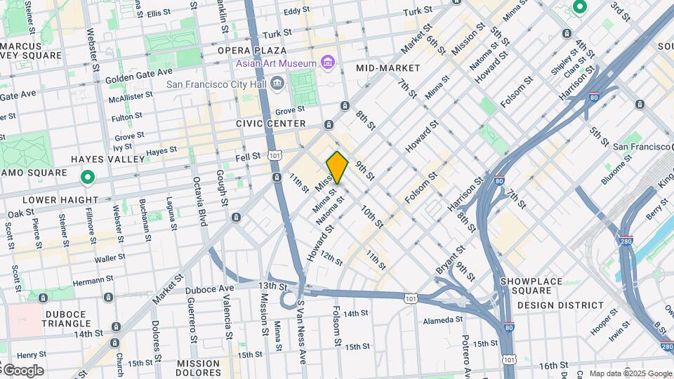 913 Minna St, Unit 307 Map and Location Details