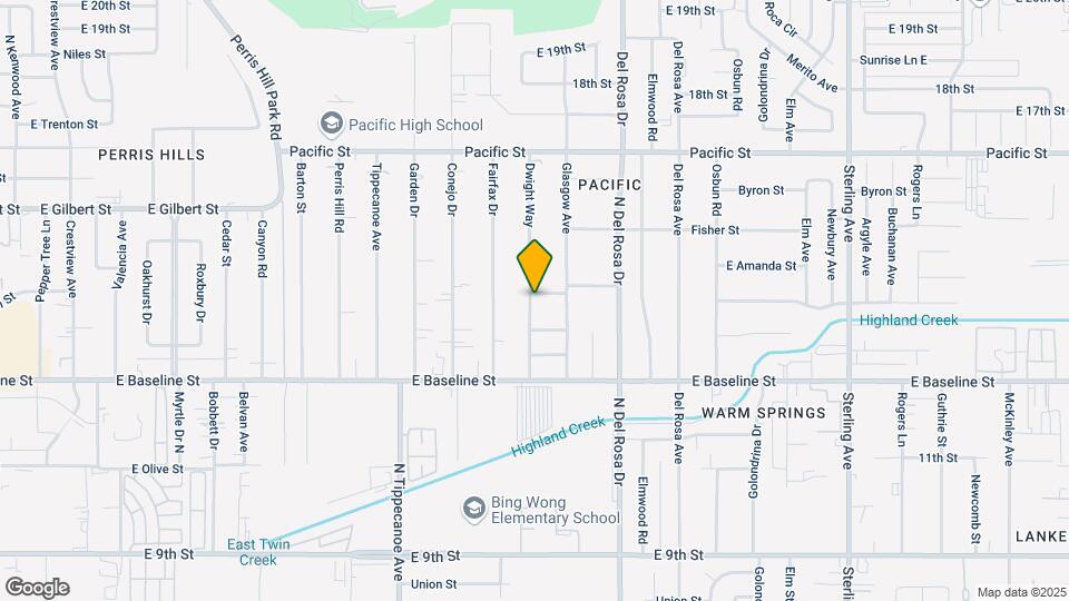 7151 Dwight Way Map and Location Details