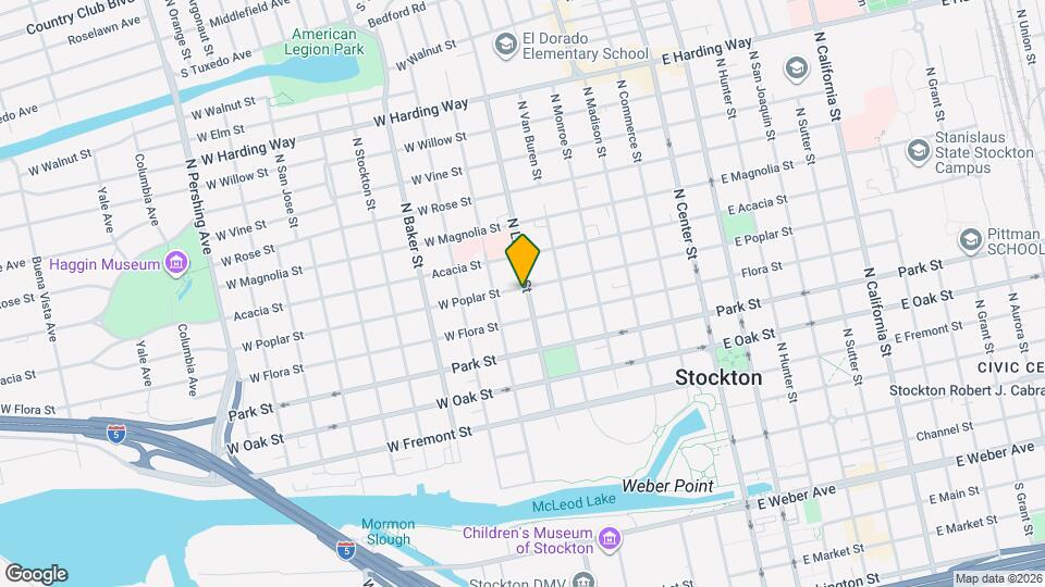 845 N Lincoln St Map and Location Details