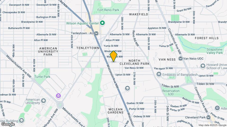 3822 Veazey St NW Map and Location Details