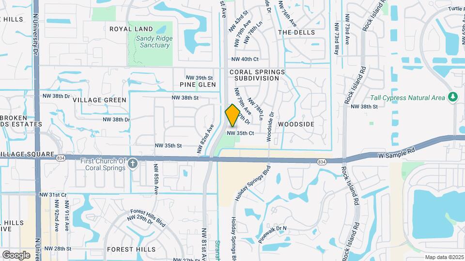 8011 NW 35th Ct Map and Location Details