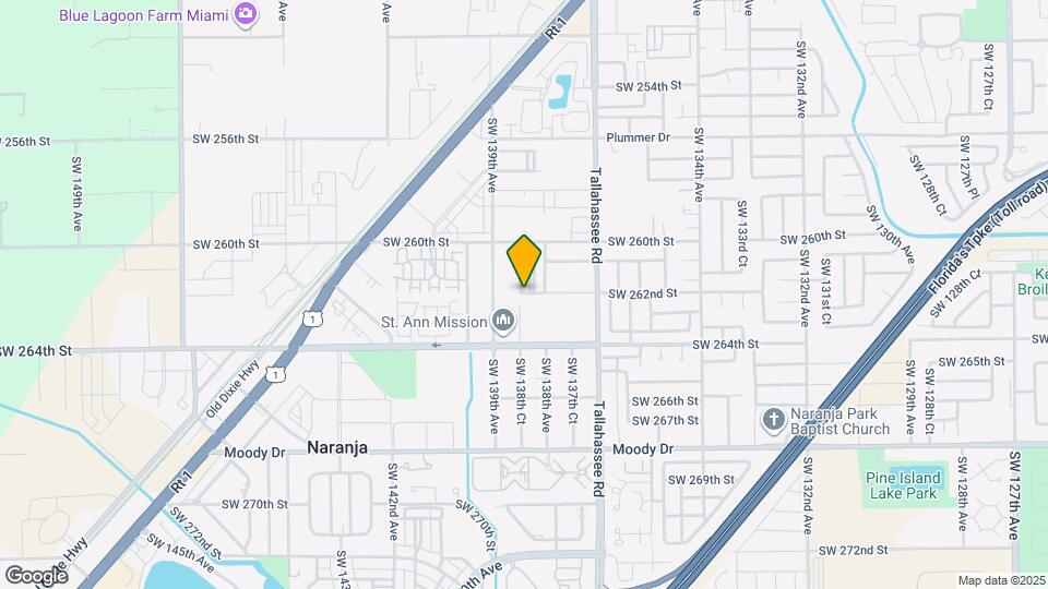 13862 SW 262nd St Map and Location Details