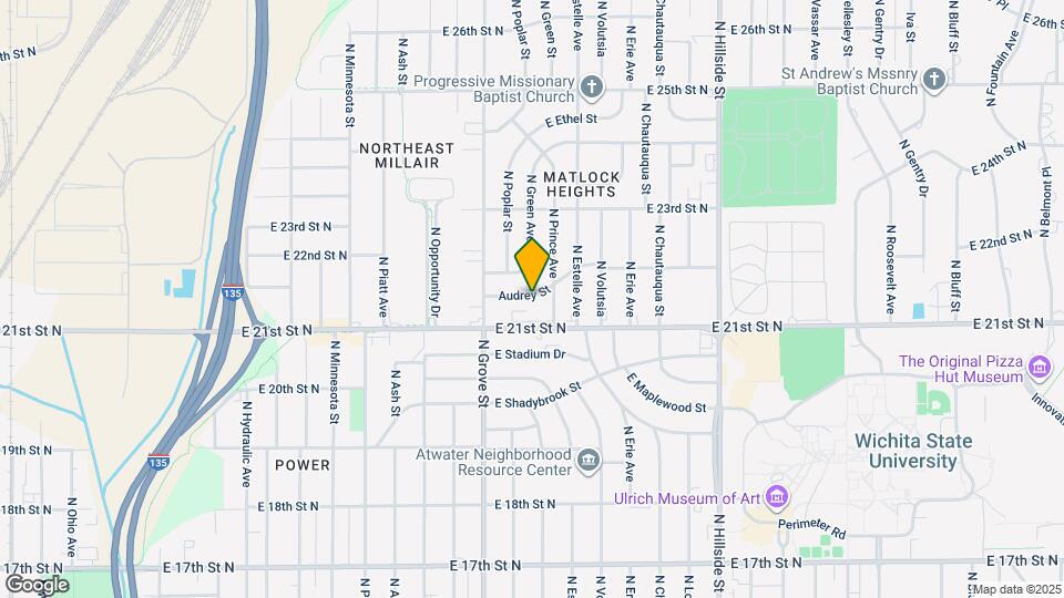 2615 Audrey St Map and Location Details