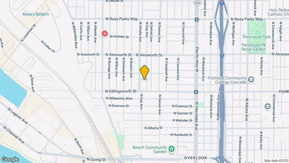 5605 N Gay Ave Mapa y Detalles de la Ubicación