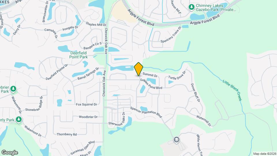 3016 Golden Pond Blvd Mapa y Detalles de la Ubicación