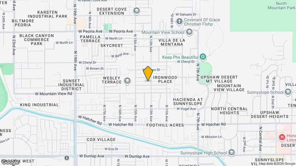 1310 W Ironwood Dr, Unit 12 Map and Location Details