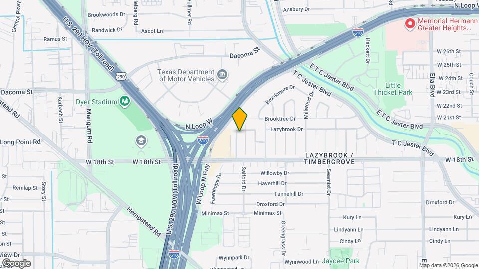 1834 Locksford St Map and Location Details