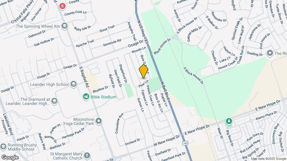 2501 Peach Tree Ln Map and Location Details