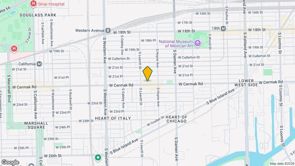 2136 W Cermak Rd, Unit 3rd Floor Map and Location Details