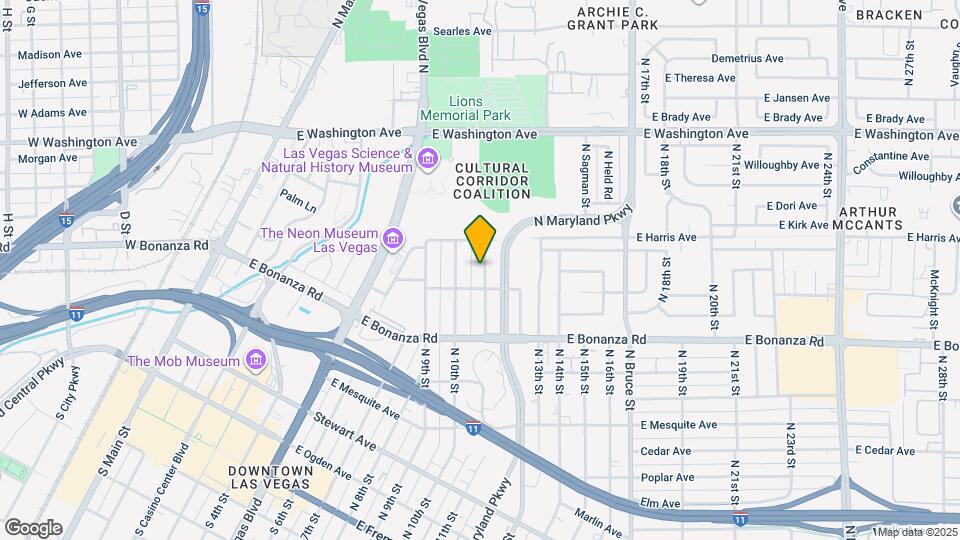 715 N 11th St Map and Location Details