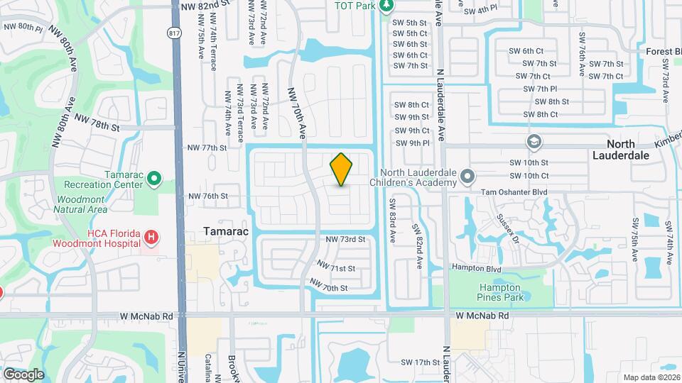 6805 NW 75th Dr Map and Location Details