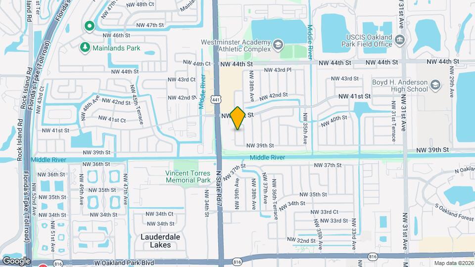 3964 NW 39th Ave Map and Location Details