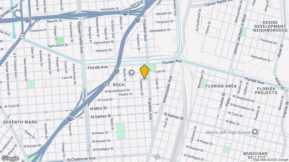2716 N Dorgenois St Map and Location Details
