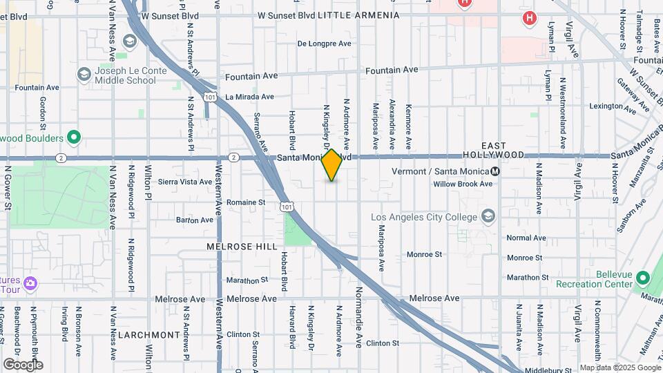 1027 N Ardmore Ave Map and Location Details