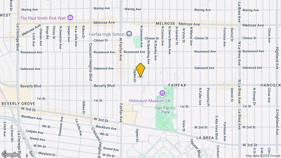 325 N Genesee Ave Map and Location Details