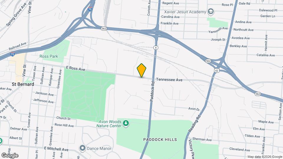 1033 Tennessee Ave Map and Location Details