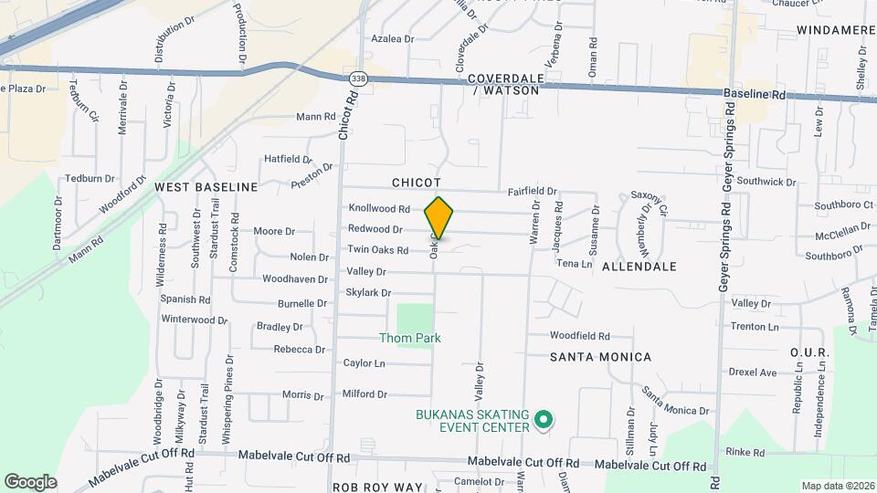 7124 Twin Oaks Rd Map and Location Details