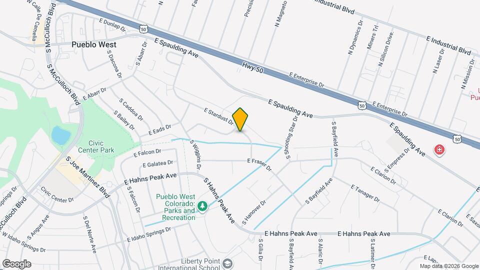 430 E Stardust Dr Mapa y Detalles de la Ubicación