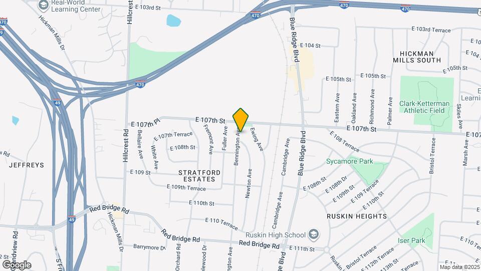 10709 Bennington Ave Map and Location Details