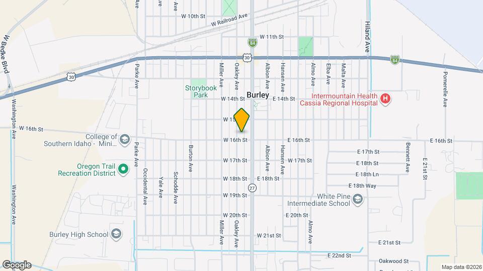 1551 Oakley Ave Map and Location Details