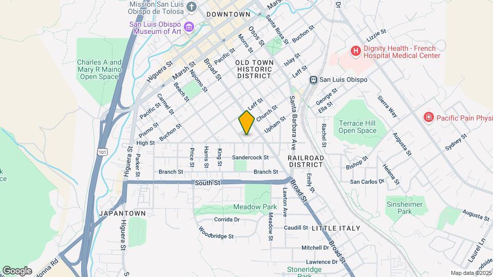 1824 Nipomo St Map and Location Details