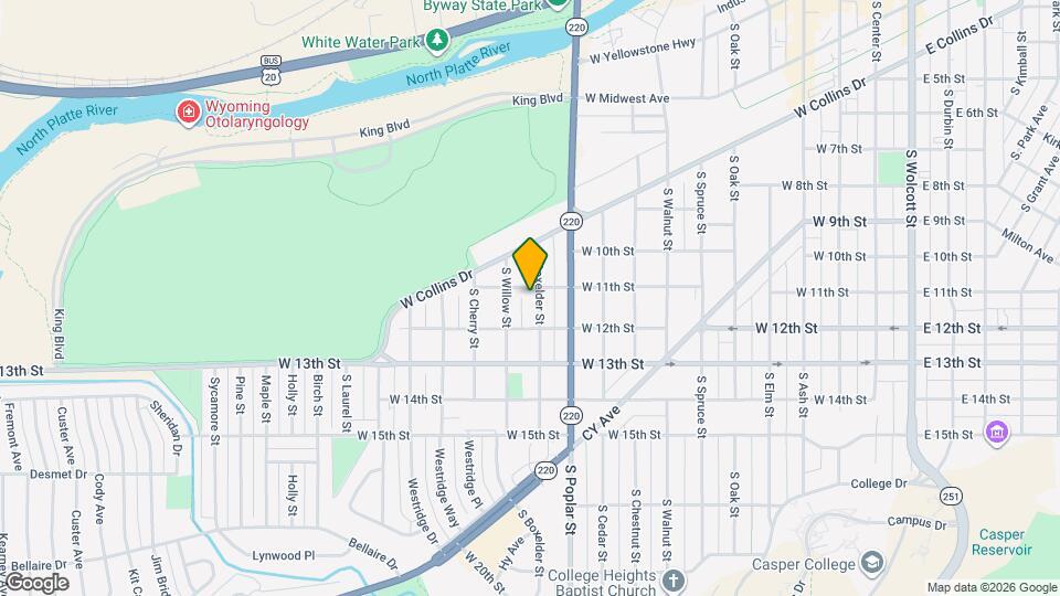 1112 S Boxelder St Map and Location Details