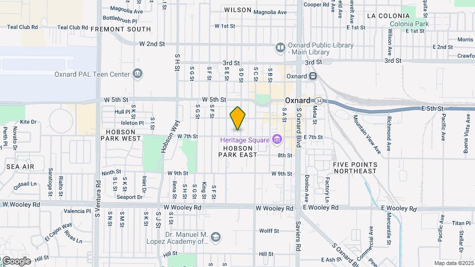 649 S D St Map and Location Details
