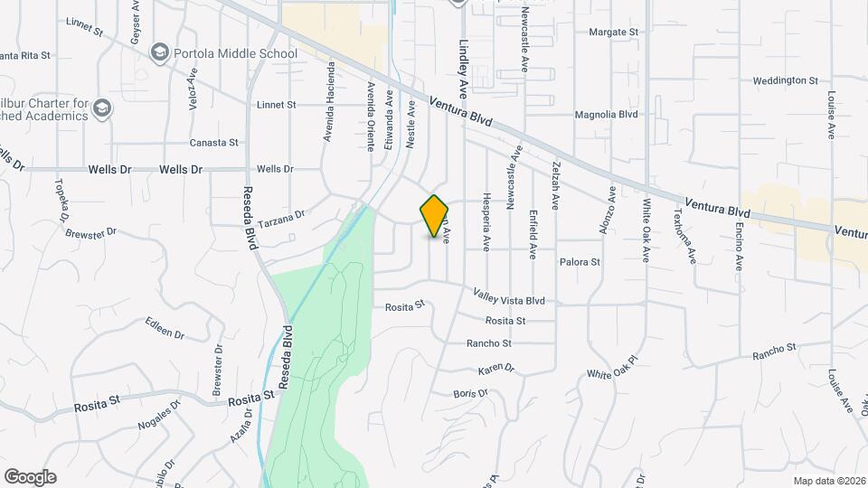 4960 Chimineas Ave Mapa y Detalles de la Ubicación