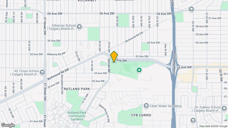 3420 Sarcee SW rd Map and Location Details