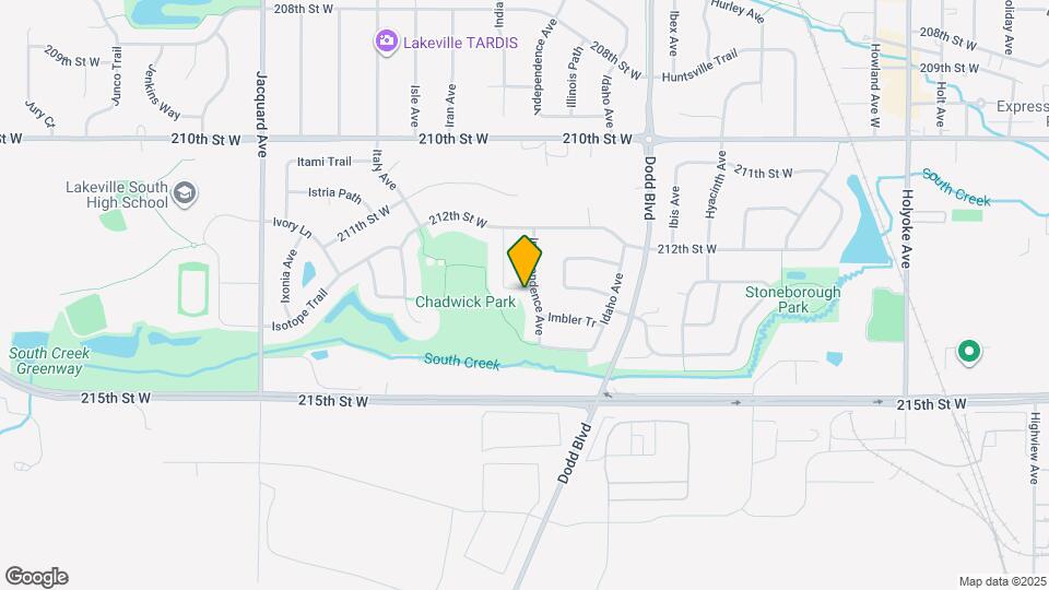 21313 Independence Ave Map and Location Details