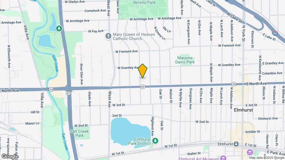 309 N Ridgeland Ave, Unit 2nd Floor Map and Location Details