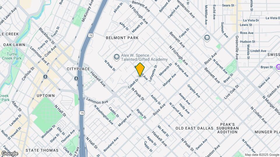 4418 Cabell Dr Mapa y Detalles de la Ubicación