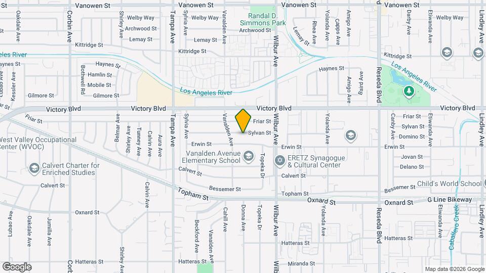 19022 Sylvan St Map and Location Details