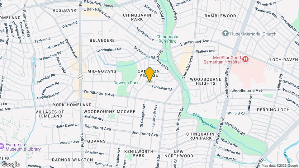 1006 Tunbridge Rd Map and Location Details