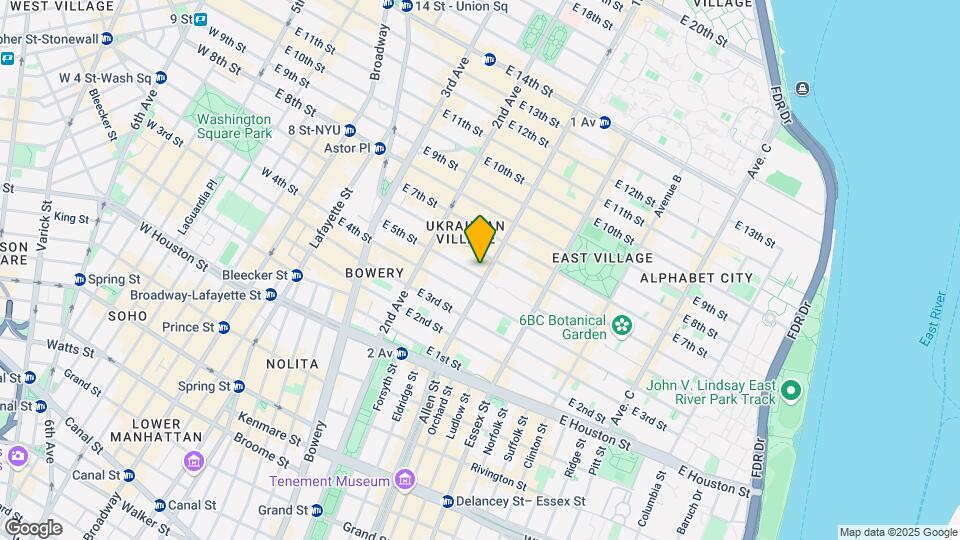 87 1st Ave Mapa y Detalles de la Ubicación