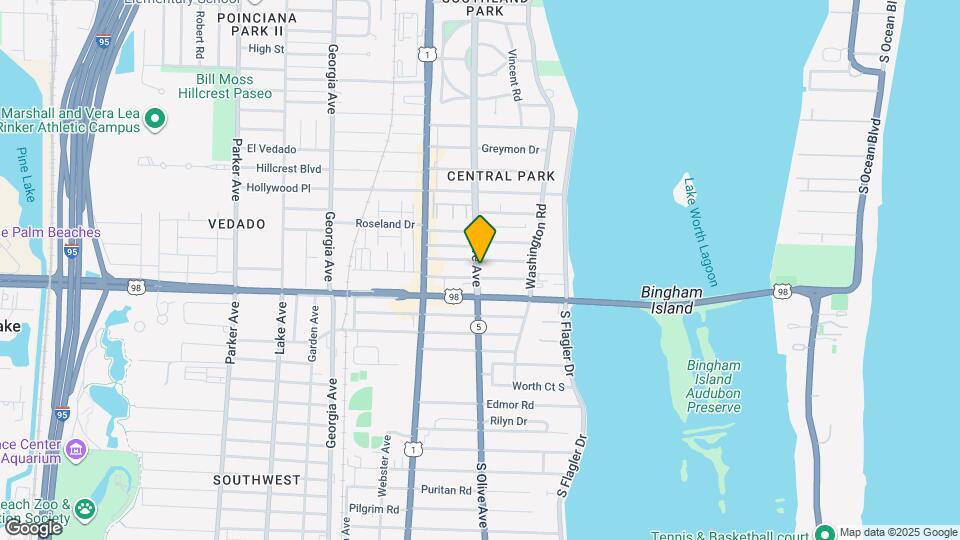 3808 S Olive Ave Mapa y Detalles de la Ubicación