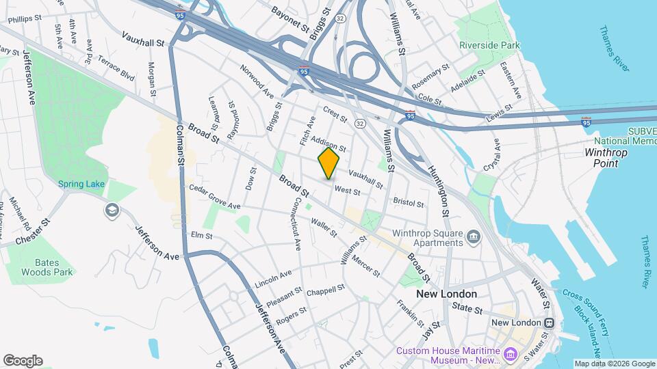 32 Center St Map and Location Details