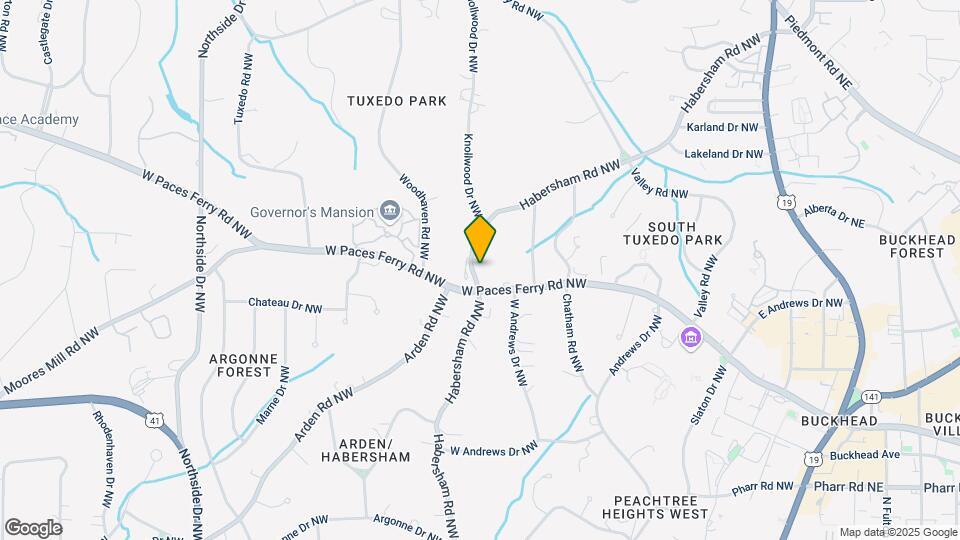 3281 Habersham Rd NW Map and Location Details