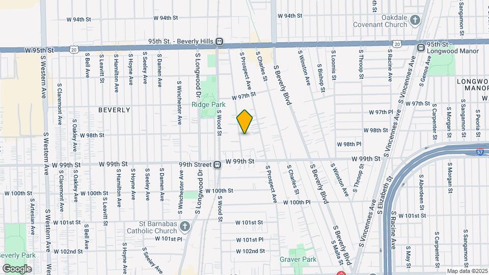 9811 S Vanderpoel Ave Map and Location Details
