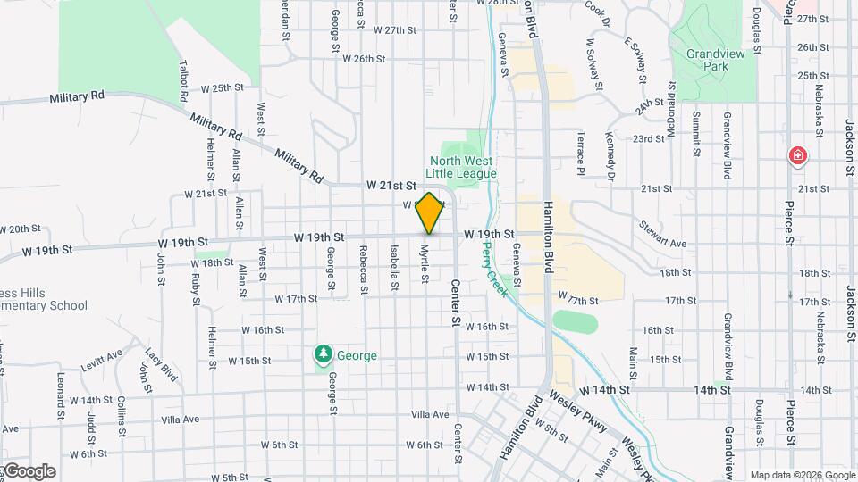 1124 W 19th St Map and Location Details