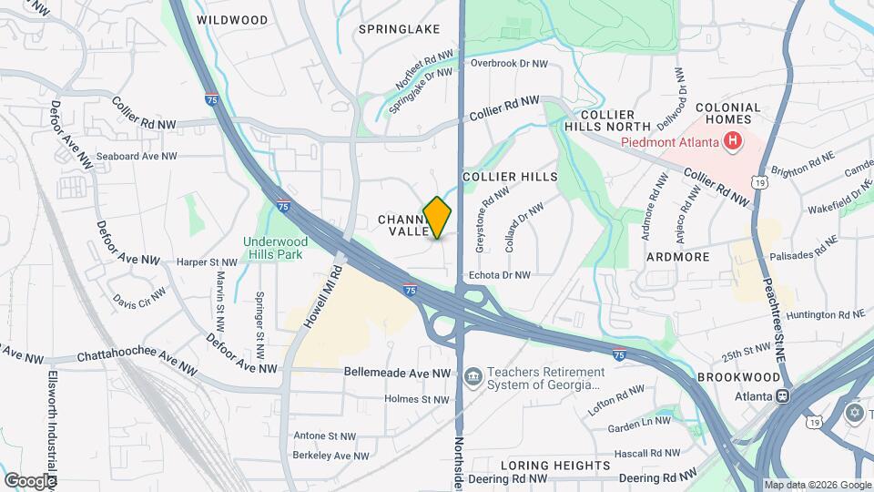 1846 Fernwood Rd NW Map and Location Details