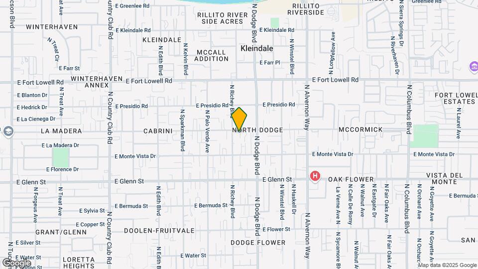 3610 E Blacklidge Dr Mapa y Detalles de la Ubicación