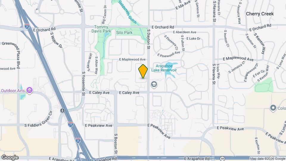 9616 E Maplewood Cir Map and Location Details