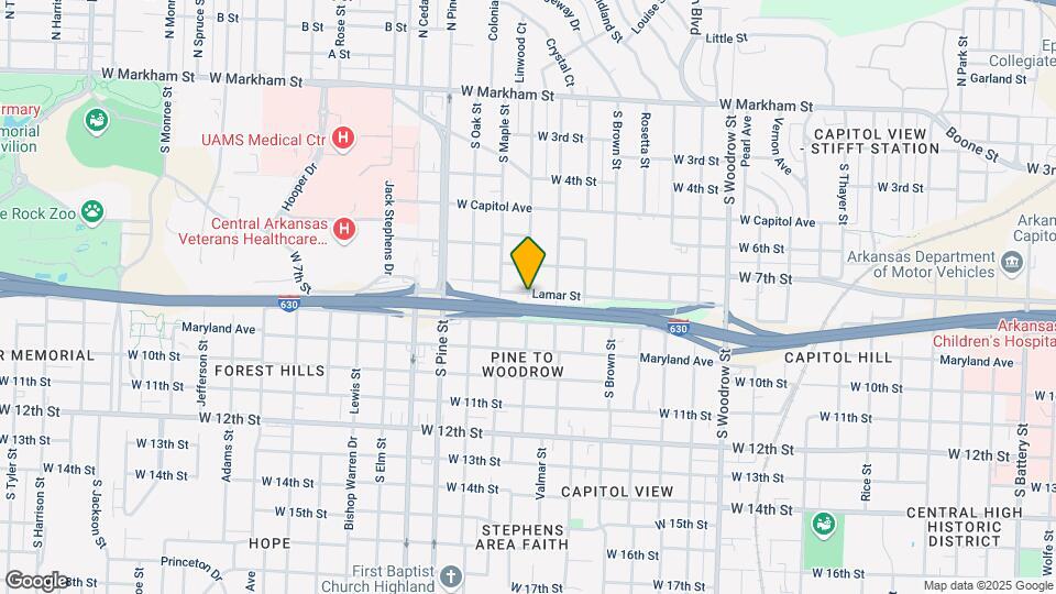 725 S Valentine St Map and Location Details