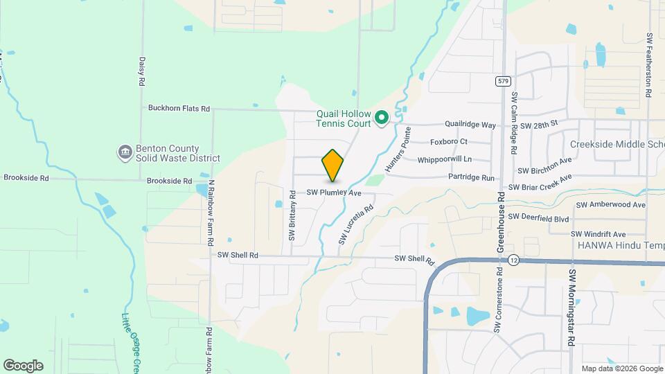 4504 SW Plumley Ave Map and Location Details