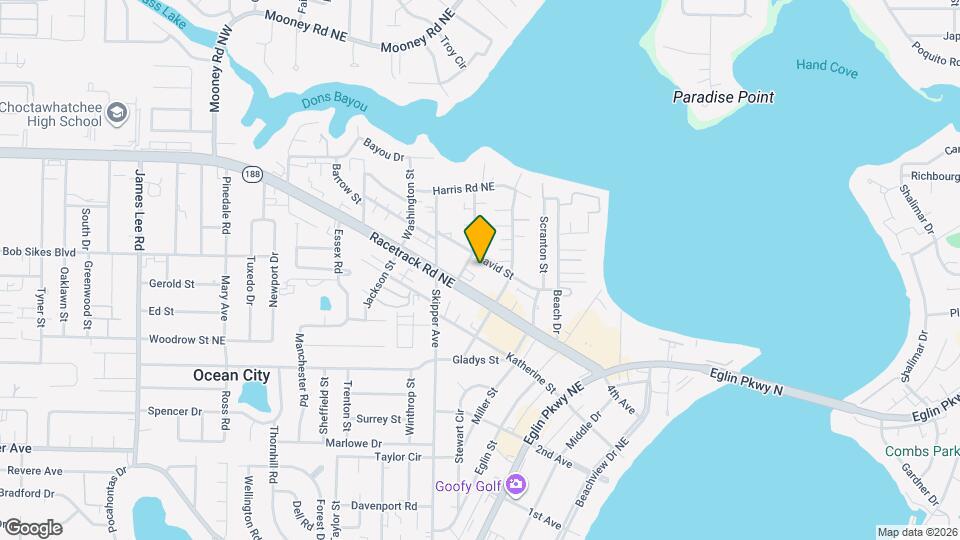 105 David St Map and Location Details