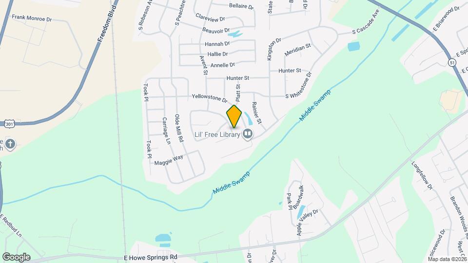 1325 Parkwood Dr Map and Location Details